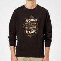 Harry Potter Words Are, In My Not So Humble Opinion Sweatshirt - Black | Size: Small