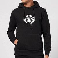 DC Comics Justice League Graffiti Aquaman Hoodie - Black | Size: 2XL