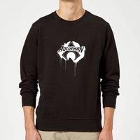 DC Comics Justice League Graffiti Aquaman Sweatshirt - Black | Size: XL