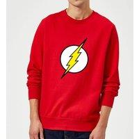 DC Comics Justice League Flash Logo Sweatshirt - Red | Size: Small