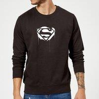 DC Comics Justice League Graffiti Superman Sweatshirt - Black | Size: XL