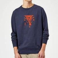 Cartoon Network Samurai Jack Aku Kanji Sweatshirt - Navy | Size: 2XL