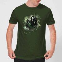 The Lord of the Rings Aragorn Colour Splash Men's T-Shirt - Forest Green | Size: Medium