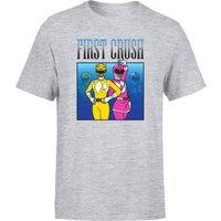 Power Rangers First Crush Men's T-Shirt - Grey | Size: 2XL