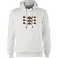 Back To The Future Destination Clock Hoodie - White | Size: Medium