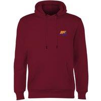 Back To The Future 35 Hill Valley Front Hoodie - Burgundy | Size: 2XL