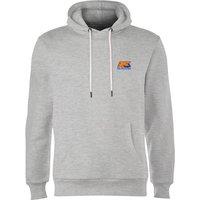 Back To The Future 35 Hill Valley Front Hoodie - Grey | Size: Small