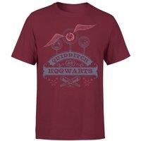 Harry Potter Quidditch At Hogwarts Men's T-Shirt - Burgundy | Size: Small