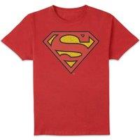 Superman Official Crackle Logo Men's T-Shirt - Red | Size: XL