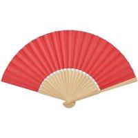 MidOcean Fanny Bamboo Handheld Fan in Red