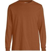 Lands' End Men's Super-T Long Sleeve T-shirt in Brown | Size: 2XL
