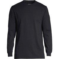 Lands' End Men's Super-T Long Sleeve T-shirt in Black | Size: Medium