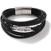 Aye Do Gifts Men's Angel Feather Black Bracelet | Size: 9 inches