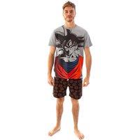 Dragon Ball Z Men's Short Sleeve Short Leg Pyjama Set | Grey | Size: Large