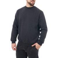 Smart Living Men's Mens Classic Crew Neck Sweatshirt Long Sleeve Casual Pullover Jumper in Black | Size: XS