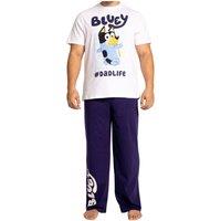 Bluey Men's Bandit Short Sleeve Pyjamas in Blue | Size: Medium