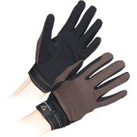 Aubrion Men's Mesh Riding Gloves in Brown | Size: Large
