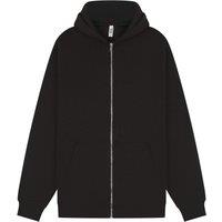 Casual Classics Men's Core Ringspun Cotton Tall Full Zip Hoodie in Black | Size: XL