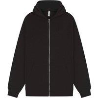 Casual Classics Men's Core Ringspun Cotton Tall Full Zip Hoodie in Black | Size: Small