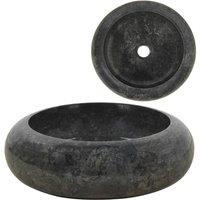 Berkfield Home Sink 40x12 cm Marble Black