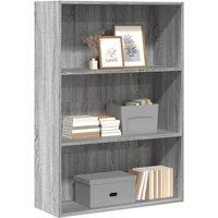 Berkfield Home Bookcase Grey Sonoma 80x30x114 cm Engineered Wood | Size: 80 x 30 x 114 cm