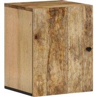 Berkfield Home Bathroom Wall Cabinet 38x33x48 cm Solid Wood Mango in Brown | Size: 38 x 33 x 48 cm