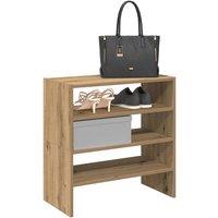 Berkfield Home Shoe Racks 2 pcs Stackable Artisan Oak 60x30x30.5 cm in Brown