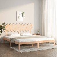 Berkfield Home Bed Frame 180x200 cm Super King Size Solid Wood in Brown