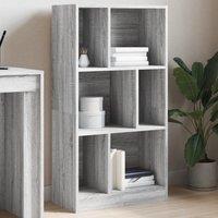 Berkfield Home Bookcase Grey Sonoma 57x28.5x107.5 cm Engineered Wood