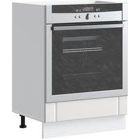 Berkfield Home Oven Cabinet Lucca White Engineered Wood