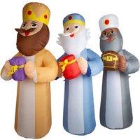 VFM e-Store Christmas Three Kings Inflatable 185cm x 200cm Multicolour X 1 | Size: 185 cm x 200 cm