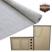 Monstershop 11sqm Silver Grey Van Lining & Glue With Camper Kitchen