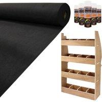 Monstershop 11sqm Black Van Lining & Citroen Berlingo Racking Unit
