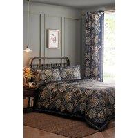 Appletree 'Evelina' Geometric Floral Duvet Cover Set in Navy | Size: King