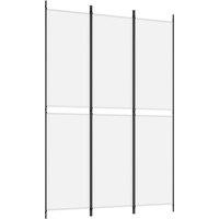 Berkfield Home 3-Panel Room Divider White 150x220 cm Fabric