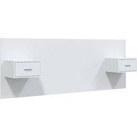 Berkfield Home Bed Headboard with Cabinets White Engineered Wood