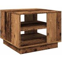 Berkfield Home Coffee Table Old Wood 55x55x42 cm Engineered Wood in Brown | Size: 55 x 55 x 42 cm
