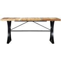 Berkfield Home Dining Table 180x90x76 cm Solid Mango Wood in Brown | Size: 180 x 90 x 76 cm