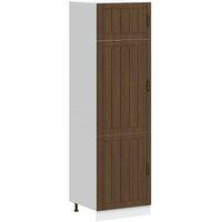 Berkfield Home Kitchen Cupboard Lucca Brown Oak Engineered Wood