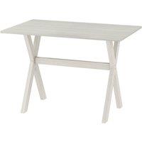 Gymax Dining Table Wooden Kitchen Table With X-shaped Frame Side Table in White