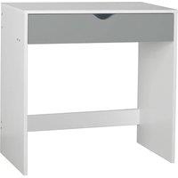 Havendro White & Grey 1 Drawer Dressing Table Wooden Computer Desk NEW