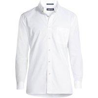 Lands' End Men's Non-iron Supima Oxford Shirt, Traditional Fit in White | Size: 17 neck/35 sleeve