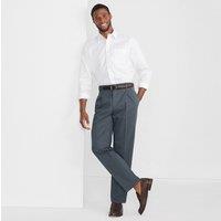 Lands' End Men's Non-iron Pinpoint Shirt, Traditional Fit in White | Size: 17.5 neck/35 sleeve