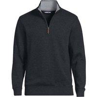 Lands' End Men's Bedford Quarter Zip Jumper in Charcoal | Size: 2XL
