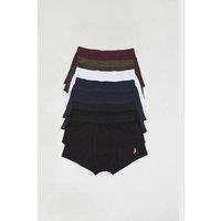 Brave Soul Men's Pack of 7 Boxers with Embroidery Detail | Size: Large