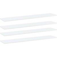 Berkfield Home Bookshelf Boards 4 pcs White 100x20x1.5 cm Engineered Wood