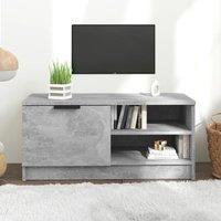 Berkfield Home TV Cabinet Concrete Grey 80x35x36.5 cm Engineered Wood