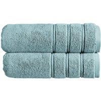CHRISTY 'Antalya' 100% Turkish Cotton 2 Piece Luxury Bath Towel Set in Pale Blue