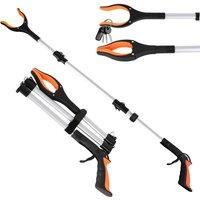 EONLION Orange Long Reach Grabber Reacher Hand Held Pick Up Tool