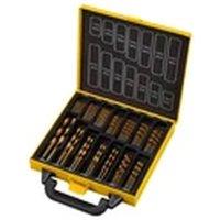 EONLION Universal 99pc Titanium Coated HSS Drill Bit Set in Yellow